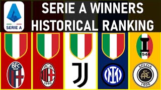 SERIE A WINNERS • HISTORICAL RANKING