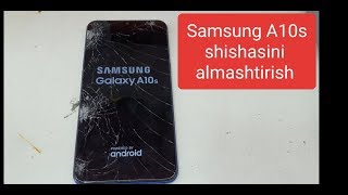 Samsung A10s ekran shishasini alamshtiramiz va ozgina telefon haqida sharx. Samsung A10s замена стек