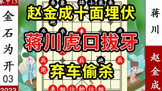 象棋神少帅：象甲第15轮 赵金成十面埋伏 蒋川虎口拔牙 弃车偷杀