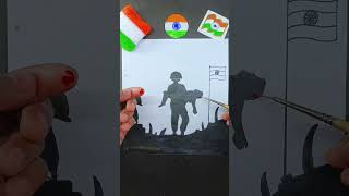 #blackday 🩶 14 February blood Art #shorts #blackday #army #india