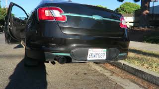 FORD TAURUS STRAIGHT PIPE EXHAUST & REVS