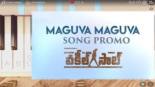 Maguva Maguva Song Vakeel Sab | Pawan kalyan songs | piano version | tollywood songs