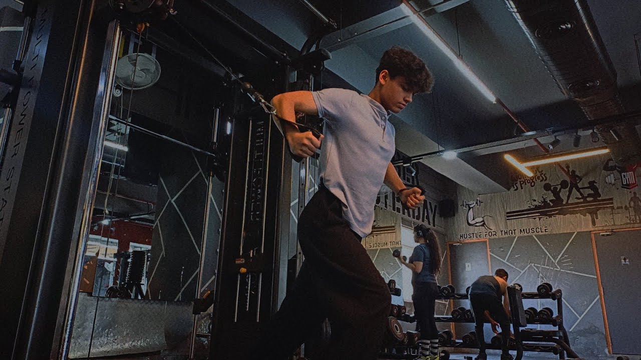 Mini Workout Vlog Push Day Youtube