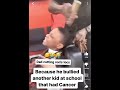 dad cuts off son’s locks because he bullied a kid at school who has cancer