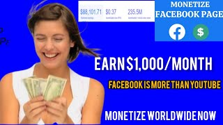 FACEBOOK IS PAYING MORE THAN YOUTUBE 2023 | HOW TO MONETIZE FACEBOOK PAGE | MAKE MONEY FROM FACEBOOK