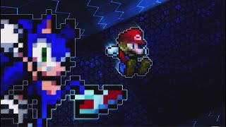 Mario and Sonic Jump a Sandbag (Sprite Animation)