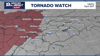 Live Weather Radar | Tornado Watch issued for part of East TN ahead of line of poss. strong storms