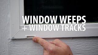 How to Clean Window Weep Holes and Window Tracks