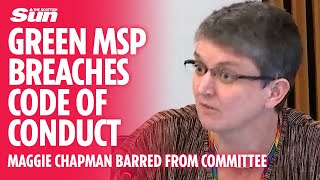 Greens' Maggie Chapman barred from Holyrood committee over breach of MSP's code of conduct