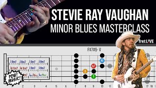 SRV's 12 Bars of MINOR BLUES Magic! (Tin Pan Alley, Montreux ’85) Guitar Lesson - Stevie Ray Vaughan