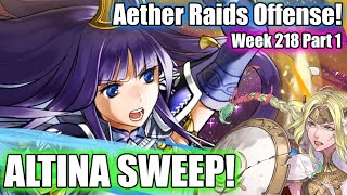 ALTINA IS BUSTED! Sweeps The Vault with No Problems Surely 🙂 | Aether Raids - Week 218 Part 1 [FEH]