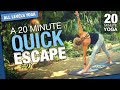 Quick Escape 20 Minute Yoga Class - Five Parks Yoga #yogaclass #yoga