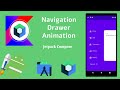 How to implement Navigation Drawer Animation in Jetpack Compose | Android | Kotlin | Make it Easy
