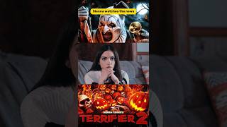 Why did the reporter say that? 😳 Terrifier 2, Sienna watches the News on Halloween