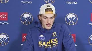 Tage Thompson Postgame Interview vs Pittsburgh Penguins (3/23/2022)