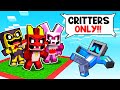 Locked on ONE CHUNK with NIGHTMARE CRITTERS in Minecraft!