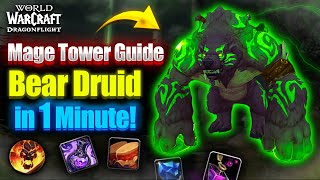 Defeat Guardian Druid Mage Tower In 1 Minute Easy! ✅ Guide - Patch 10.2.7 [WoW Dragonflight]