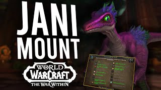 How To Get Jani's Trashpile BFA Meta Mount Guide! Work On It NOW Before 11.0.7! | The War Within