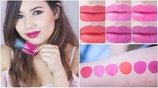 Coloressence Intense Liquid Lip Color Review \u0026 Swatches | Sonal Sagaraya