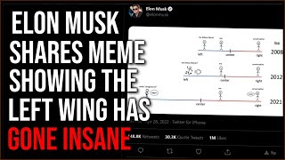 Elon Musk Posts Meme Showing The Left Has Gone INSANE