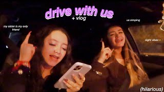 drive with us + spend the day with us vlog | ft. my lil sister