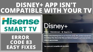 How to Fix Disney+ This App isn't Compatible With Your Device Anymore" on Hisense Smart TV