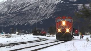 CN Rail -- Any spare power for a Westbound train? Jasper Feb2014 Part 4