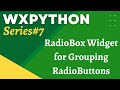 wxPython Tutorial 7: RadioBox Widget