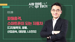 [시장함께읽기] 3월 8일, 파월충격, 스마트폰이 되는 자동차(디지털콕핏, 광물, 산업금속, 태양광, LG전자)