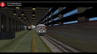 OpenBVE NYC Subway IRT Operation: (3) Train to Harlem-148 St (R62)