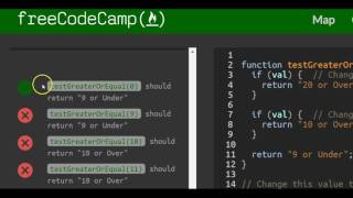Comparison with the Greater Than Or Equal To Operator, freeCodeCamp Basic Javascript