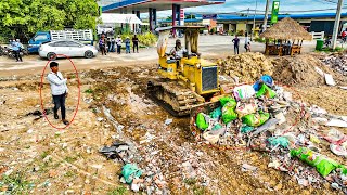 New project process starts filling up Operated by operation Bulldoze KOMATS'U D31P Dump Trucks5T