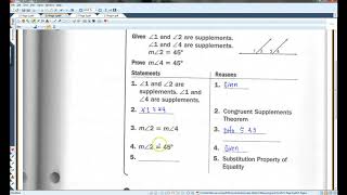 2 7 Prove Angle Pair Relationships