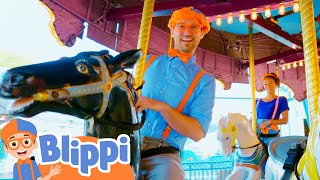 Blippi And Meekah Have Fun Learning at Adventure City! | Theme Park | Educational Videos for Kids