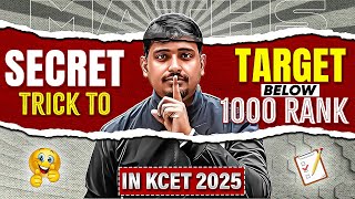 Target Below 1000 Rank in KCET 2025  Exam | Maths | KCET 2025 Preparation Strategy #diwaliwithpw