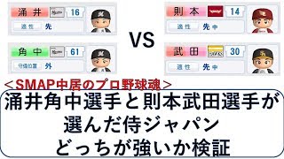 【中居のプロ野球魂】則本・武田と涌井・角中が選んだ侍ジャパンを対戦【パワプロ2017】