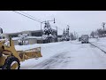 排雪作業　除雪車に遭遇　比布町　北海道　トラック　走行動画