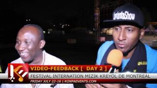 Guywewe & BS feedback on Festival International Mizik Kreyol de Montreal [ day 2 ]