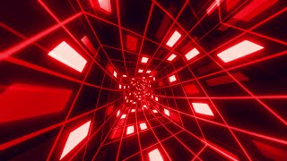 5 Hour - VJ LOOP NEON Red Abstract Tunnel Lights Background- live wallpaper, Motion 4k Screensaver