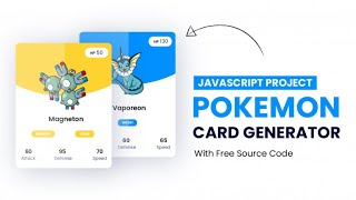 Pokemon Card Generator Javascript | Free source code