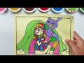 drawing and coloring jax x pomni love story 1 sand painting