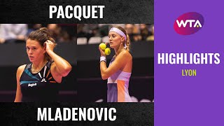 Chloe Paquet vs. Kristina Mladenovic | 2020 Lyon First Round | WTA Highlights