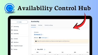 How to create availability schedule in Calendly