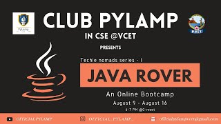 Announcing Java Rover | Tech nomads Series | Pylamp | vcet