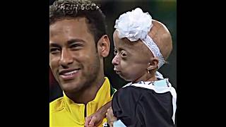 Momentos de humildade de Neymar Jr! #football #futebol #neymar #emotional #shorts