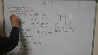 【数学】魔方陣3*3