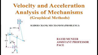 Velocity and Acceleration in Mechanisms