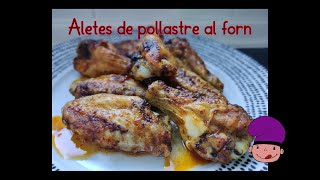 Aletes de pollastre al forn - recepta molt fàcil