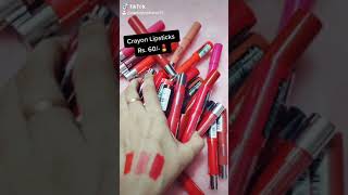 Mars Crayon Lipstick 60/- each.. for order whatsapp at 8076901497