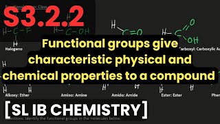 S3.2.2 Functional groups For IB plus Questions and IMF [SL IB CHEMISTRY]